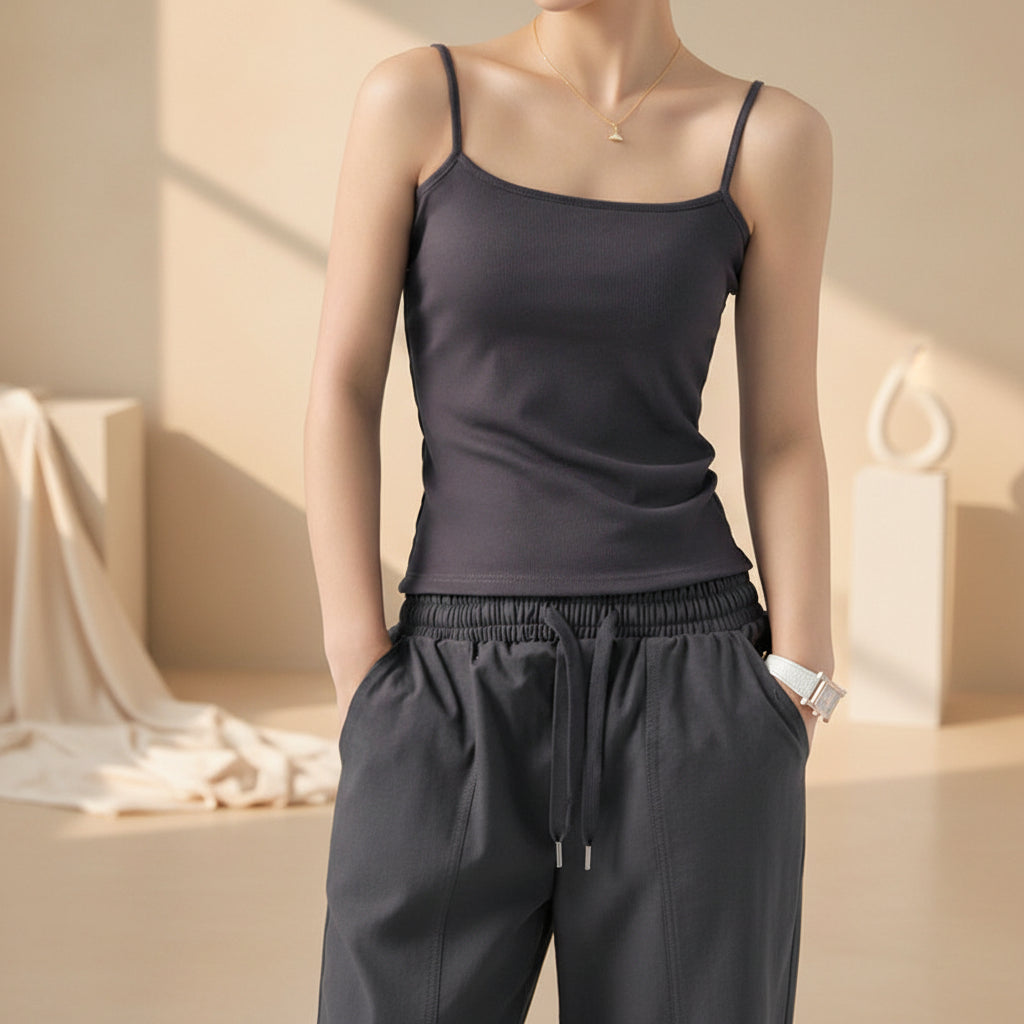 ELNOVÉ Ribbed Knit Layering Camisole