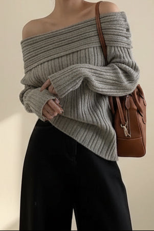 Coralie Off-Shoulder Sweater