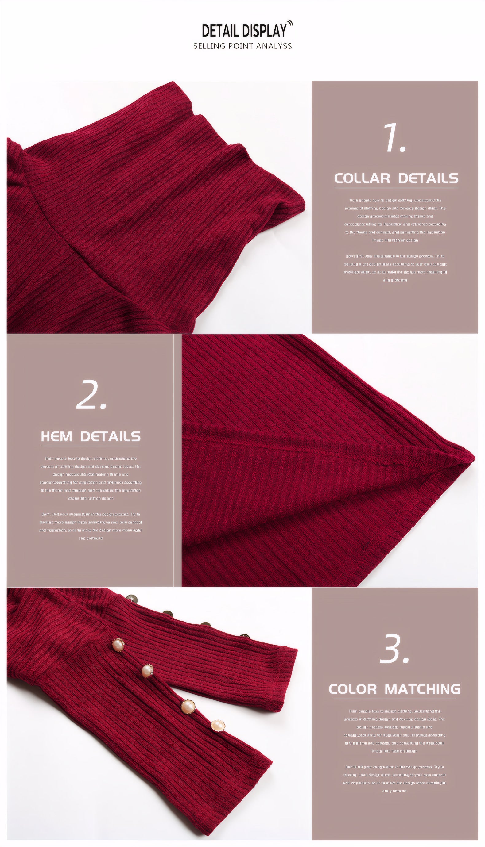 Madeleine Turtleneck Knit Midi Dress