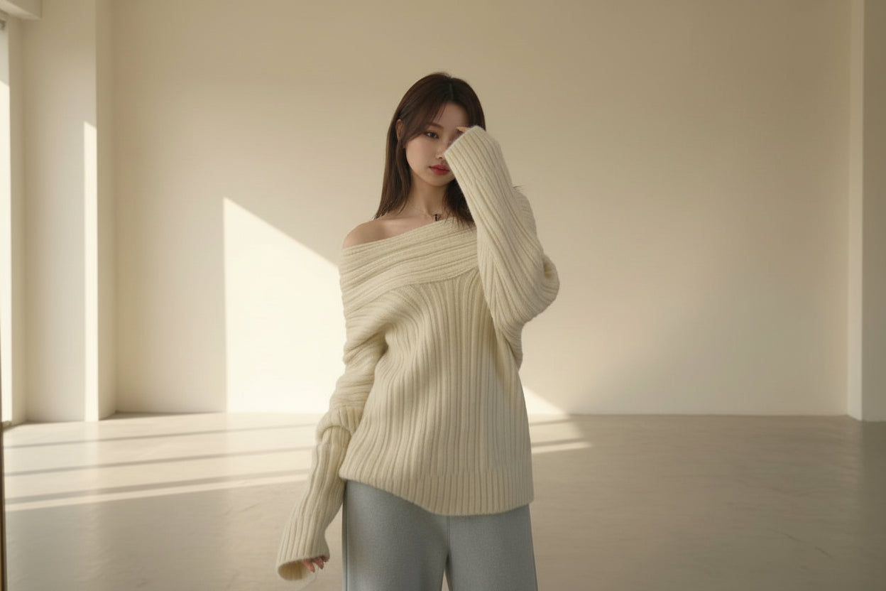Coralie Off-Shoulder Sweater