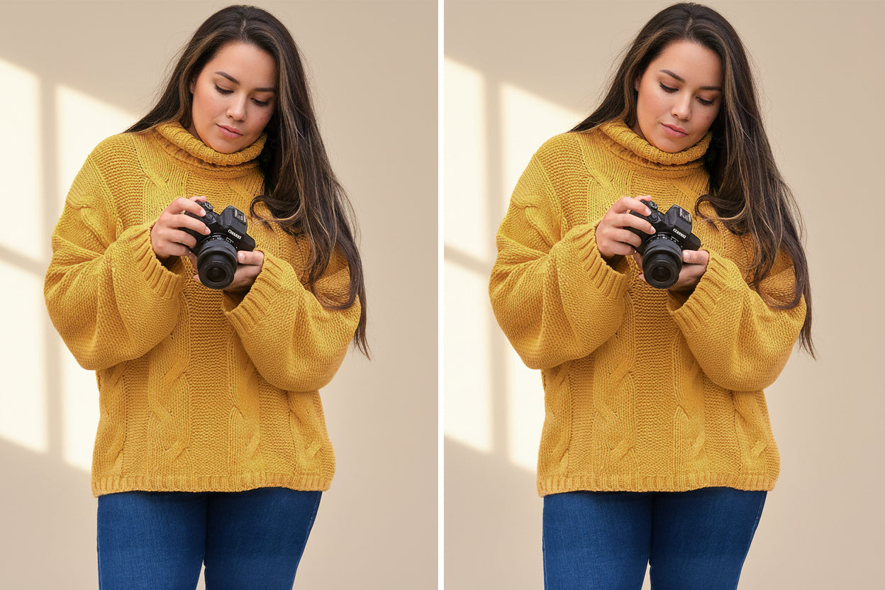 Cable-Knit Handmade Turtleneck Sweater — Detail View 30