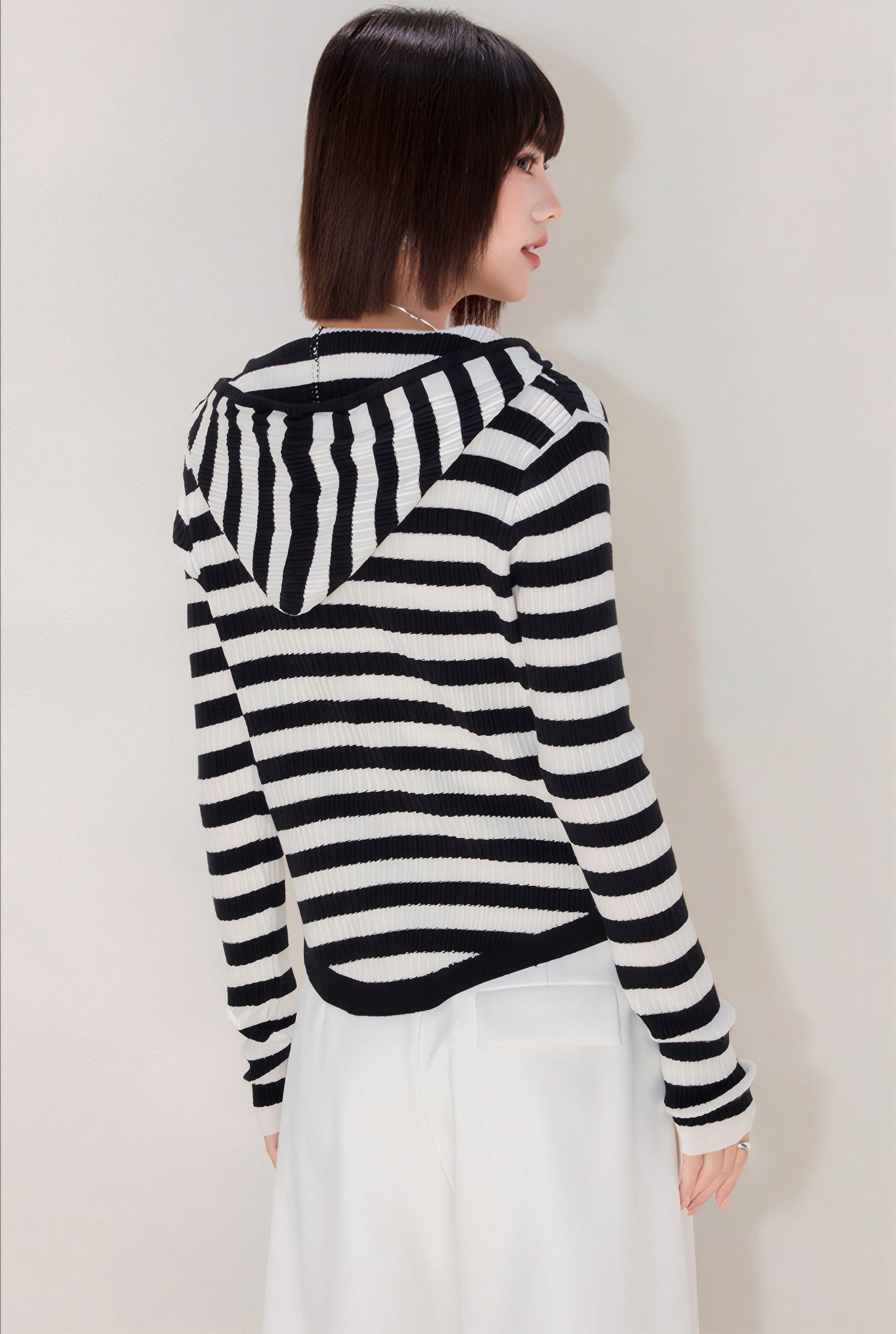 ELNOVÉ Pénélope Striped Cardigan