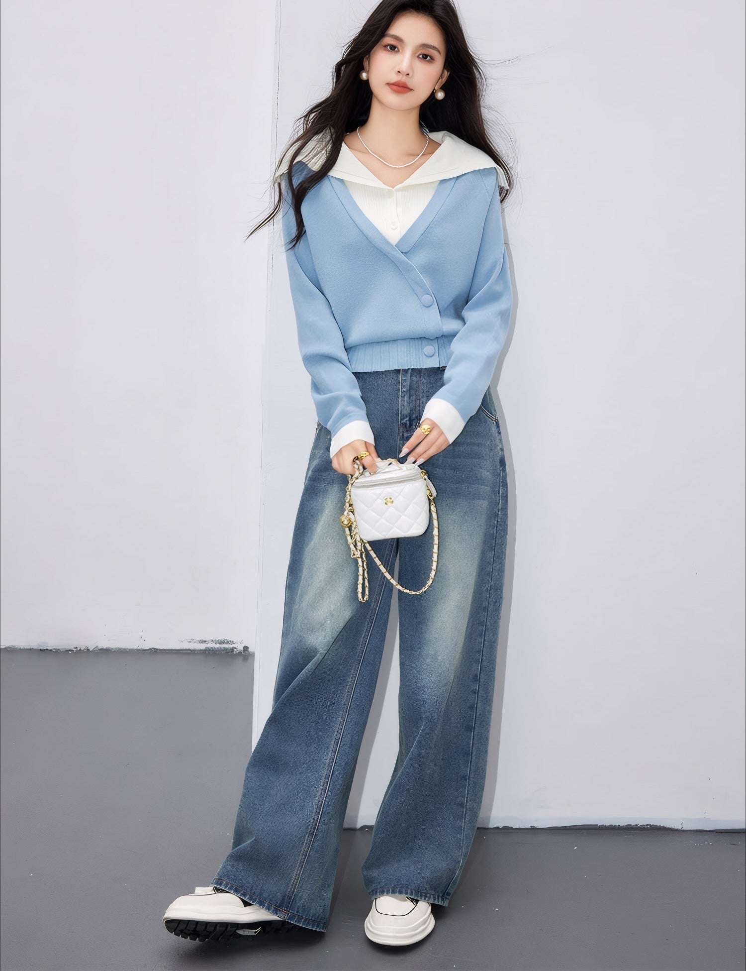 ELNOVÉ Margot Farbblock-Pullover