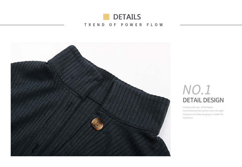 Odette Button-Front A-Line Knit Dress