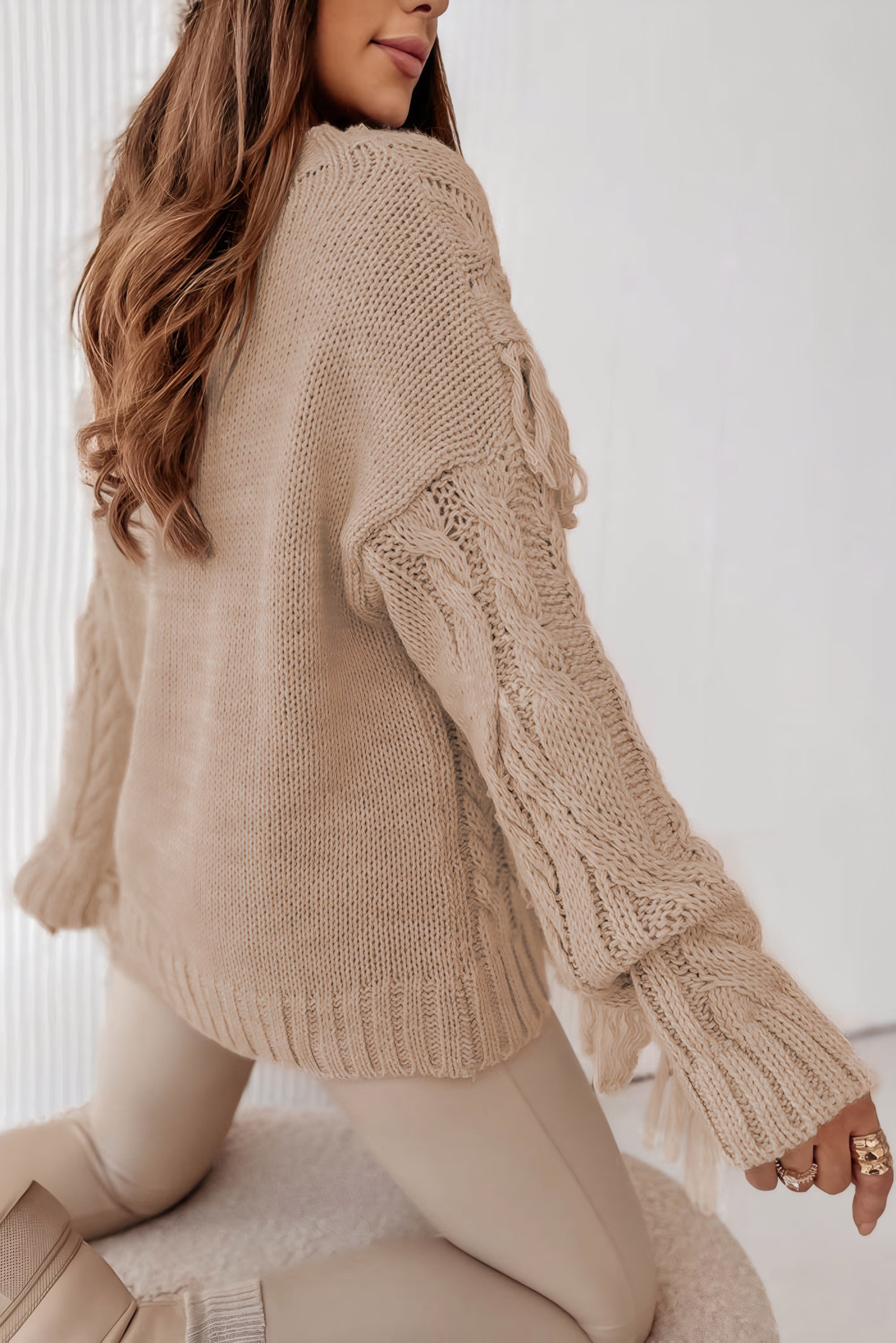 ELNOVÉ Cannes Tassel Sweater