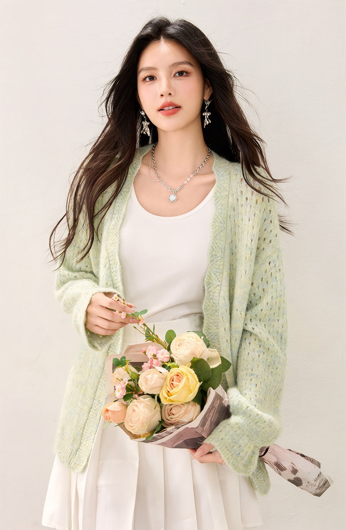 ELNOVÉ Aurore Cardigan Aberto