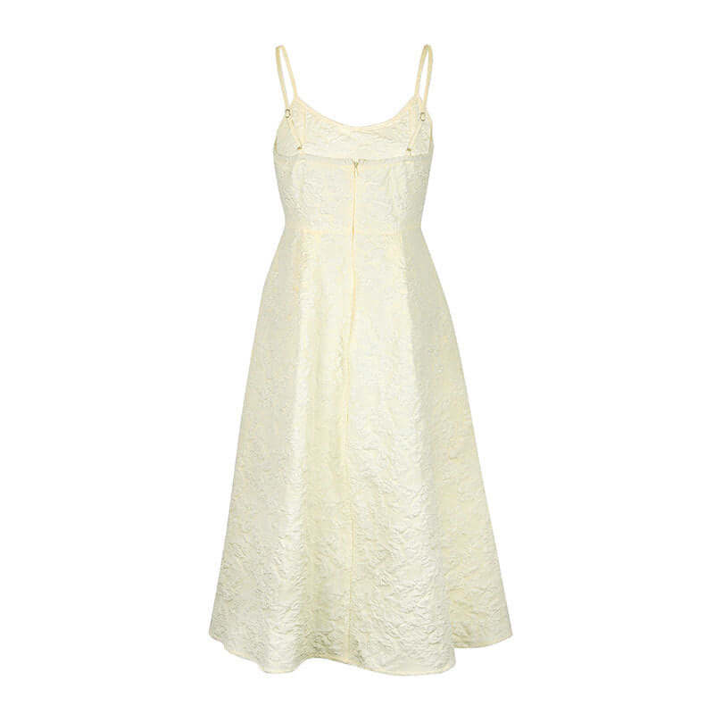 Céleste One-Shoulder Midi Dress#Color_Apricot