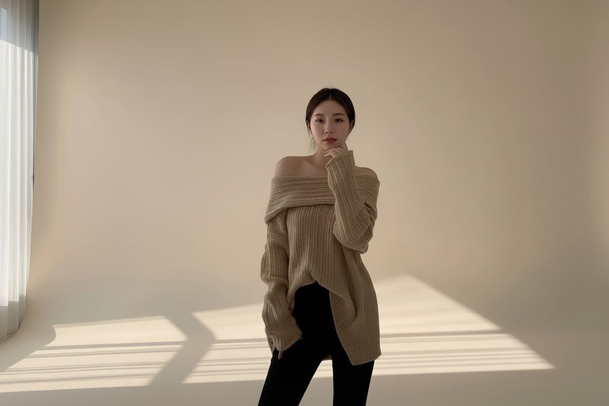 Coralie Off-Shoulder Sweater