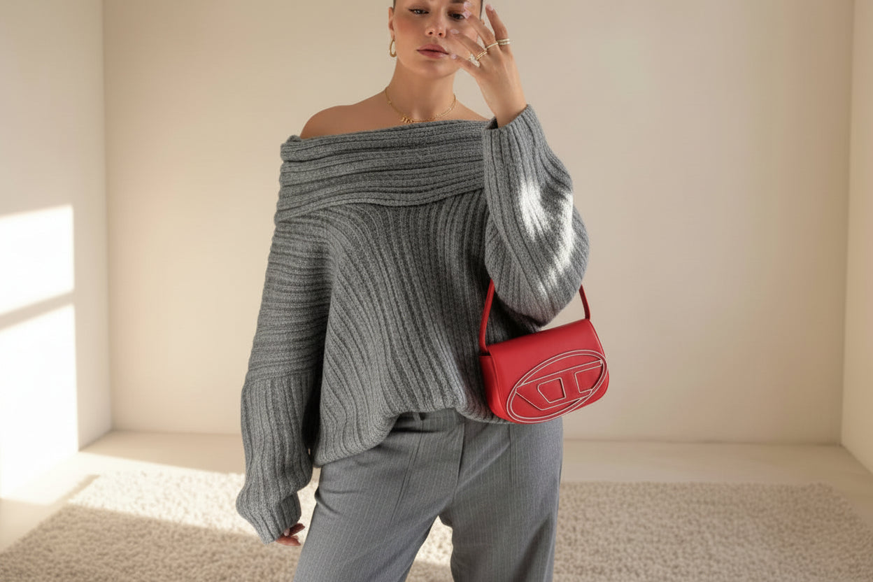 Coralie Off-Shoulder Sweater