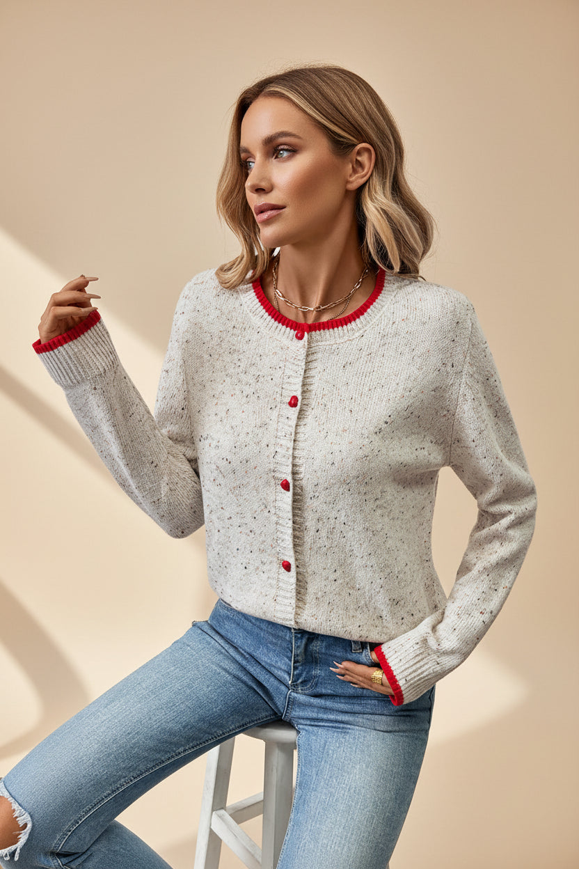 Color-Block Knit Cardigan