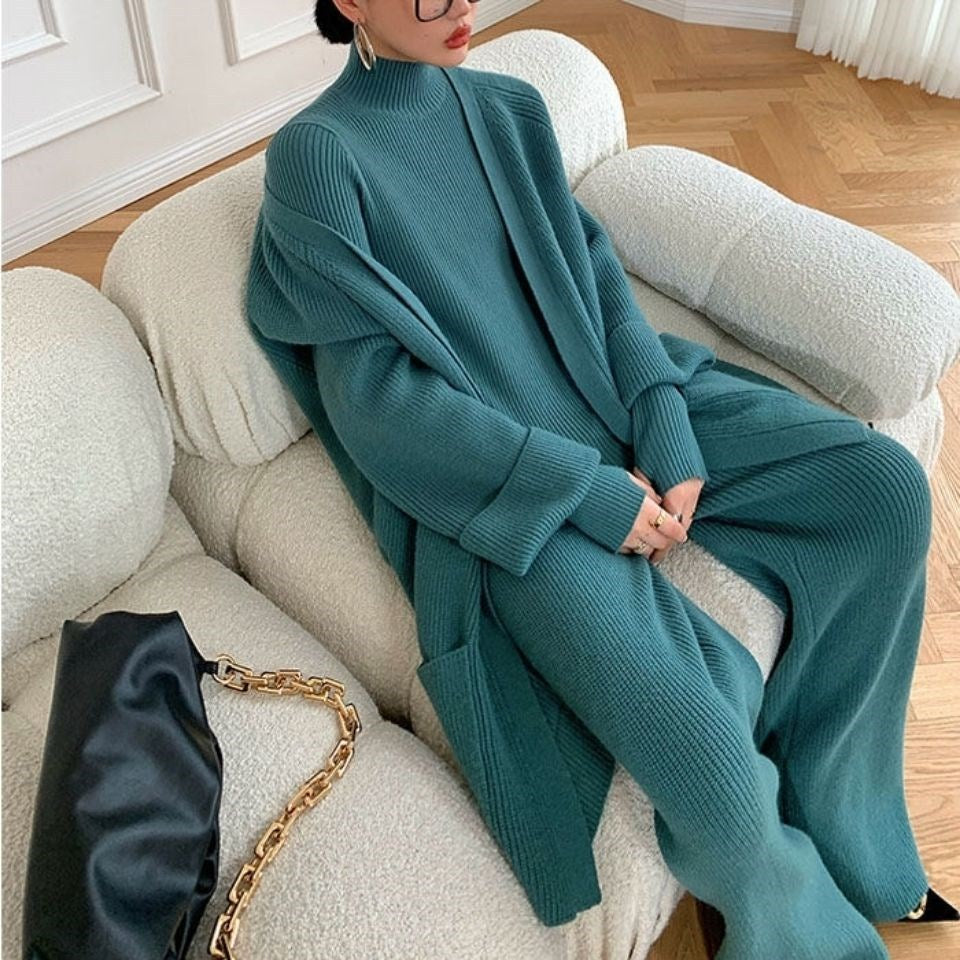 ELNOVÉ Aline Cashmere-Stitch Knit Set