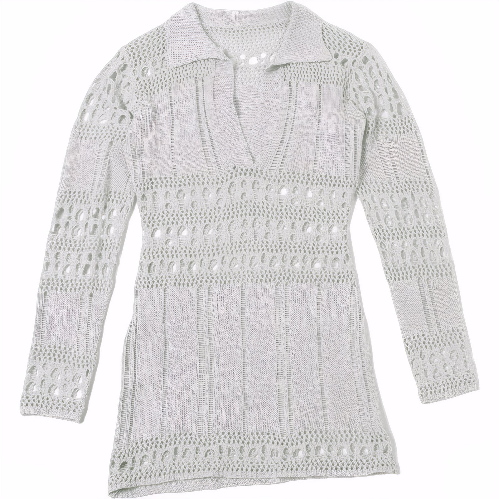 Robe en maille moulante col en V
