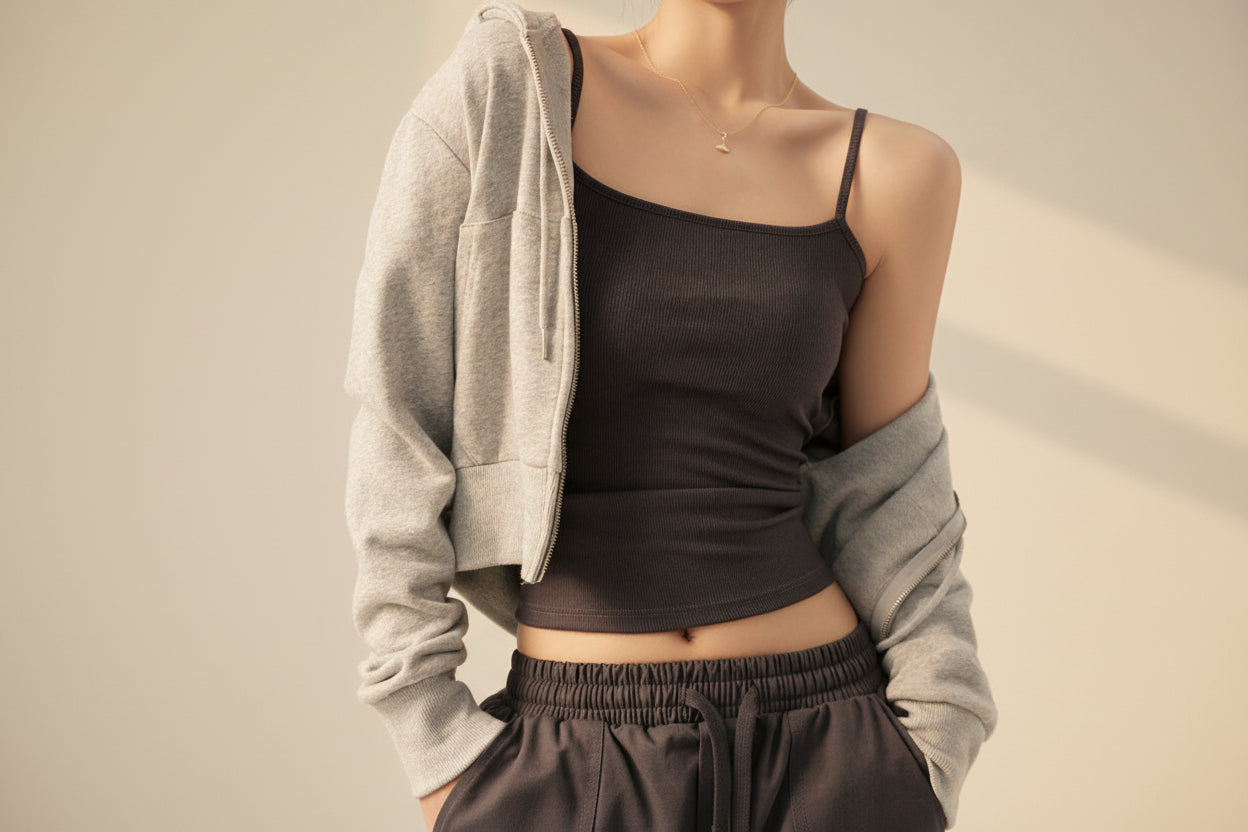 ELNOVÉ Ribbed Knit Layering Camisole