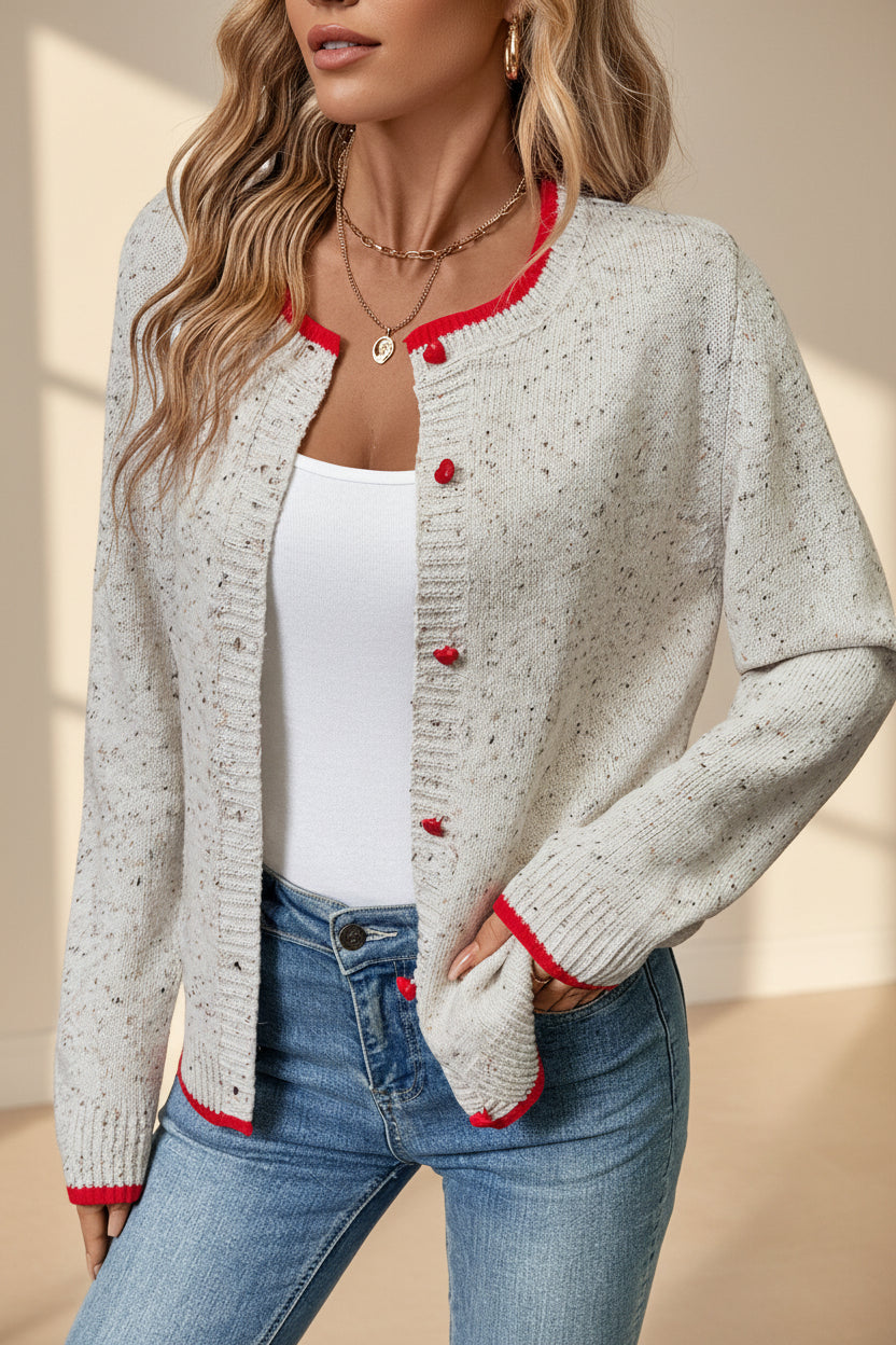 Color-Block Knit Cardigan