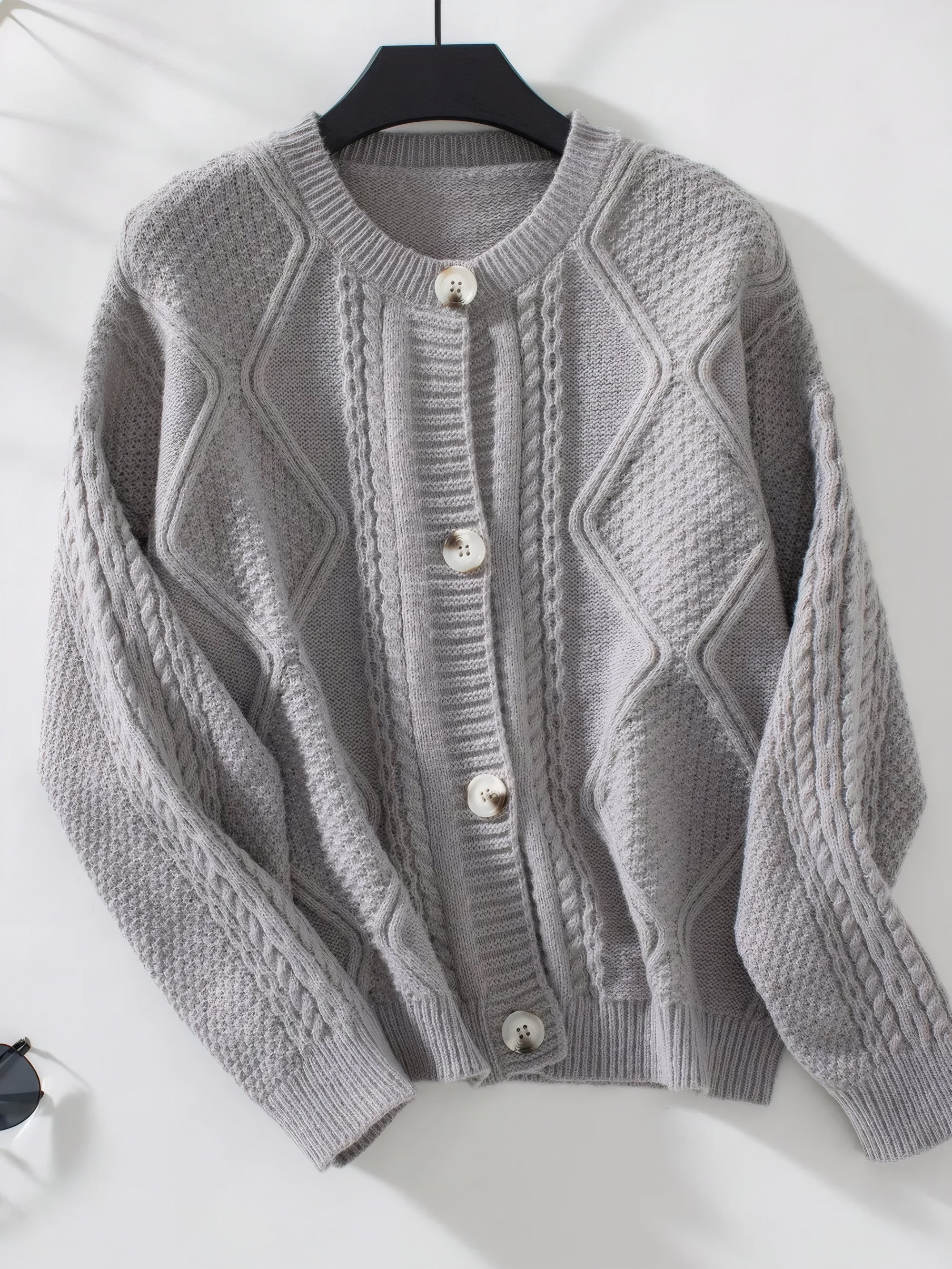 ELNOVÉ Agnès Cardigan Girocollo