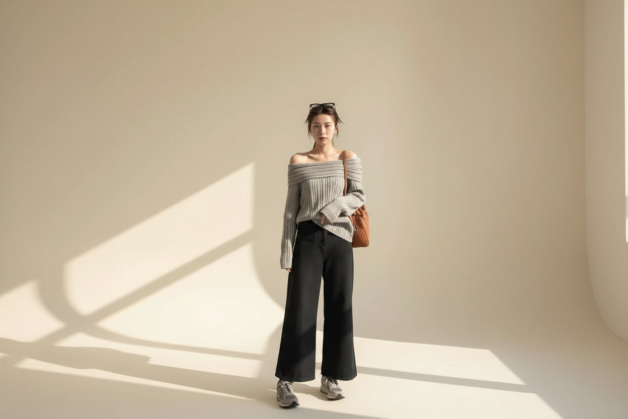 Coralie Off-Shoulder Sweater