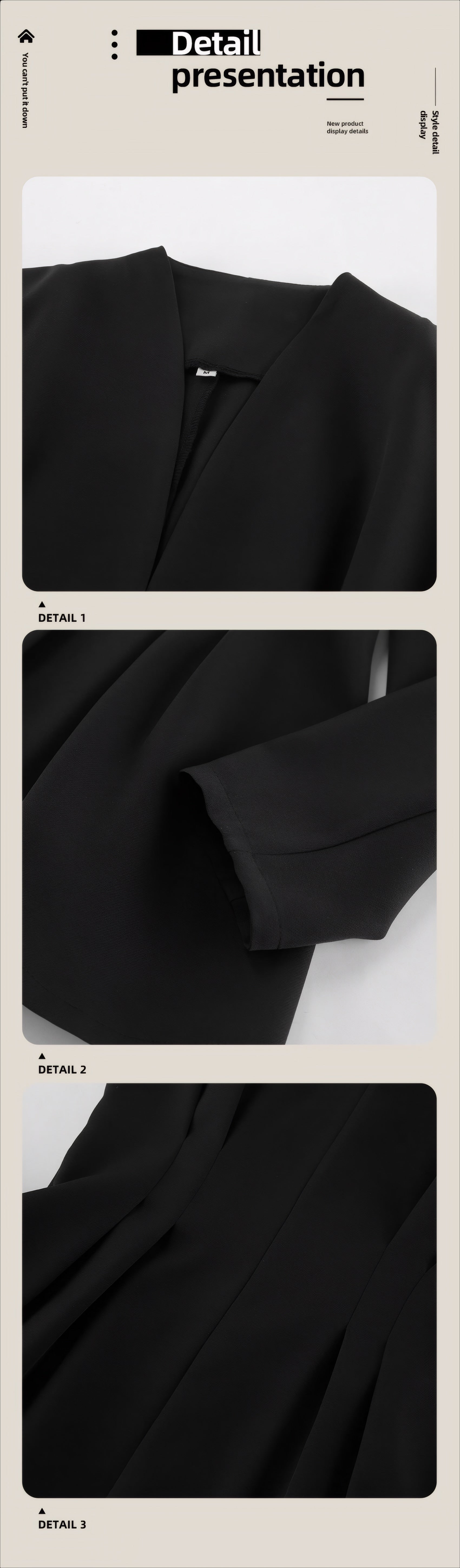 ELNOVÉ Cécile V-Ausschnitt Jacke