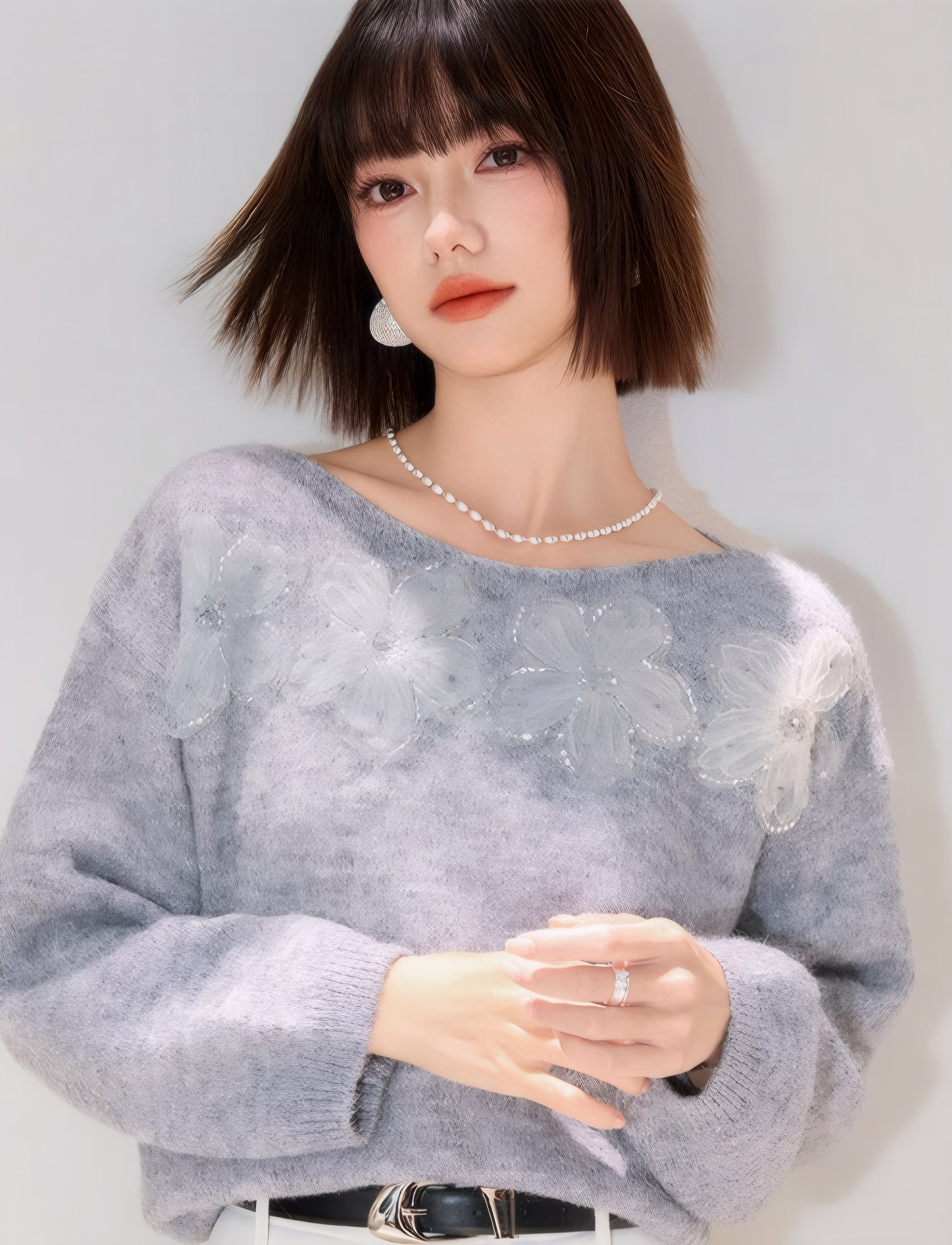 ELNOVÉ Léa Blumenmuster Pullover