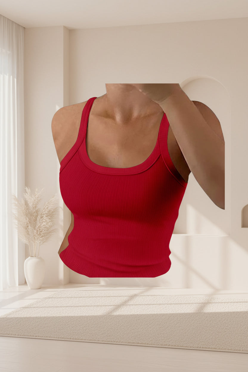 ELNOVÉ Ribbed Knit Camisole