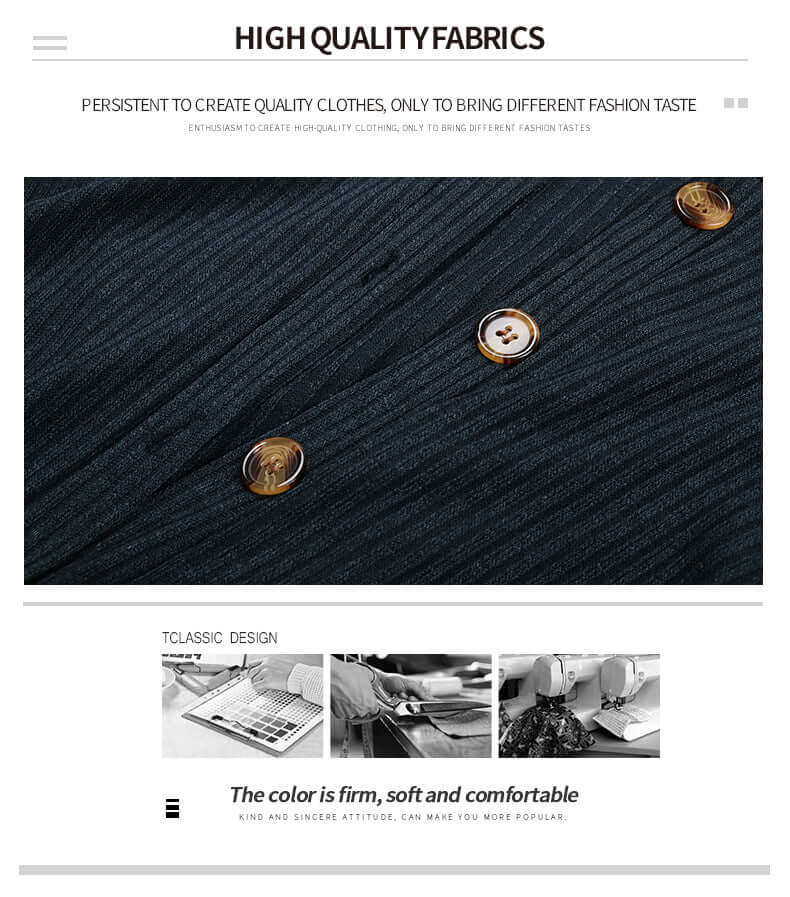 Odette Button-Front A-Line Knit Dress