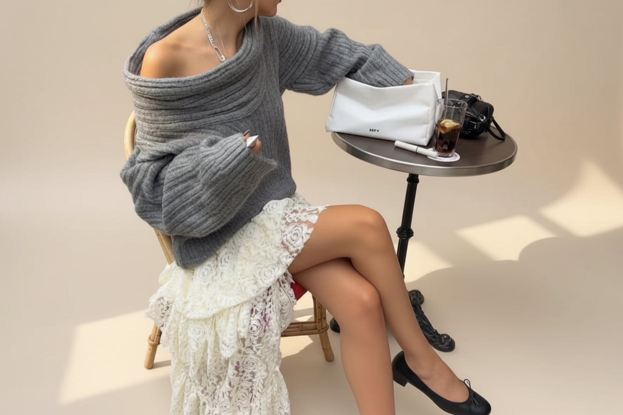 Coralie Off-Shoulder Sweater