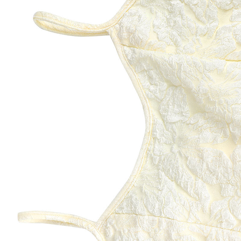 Strap style one-piece collar dress#Color_Apricot