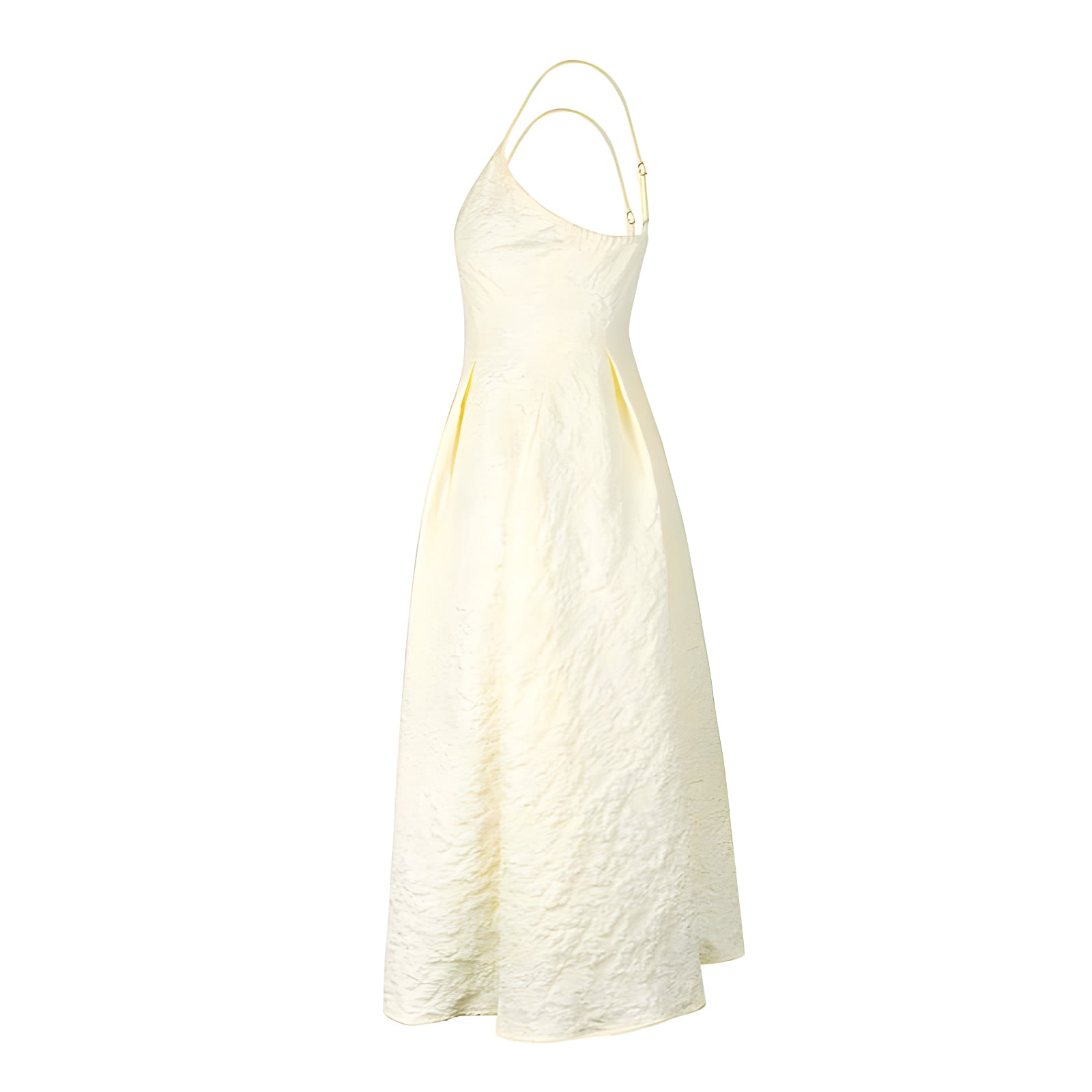 Céleste One-Shoulder Midi Dress#Color_Apricot