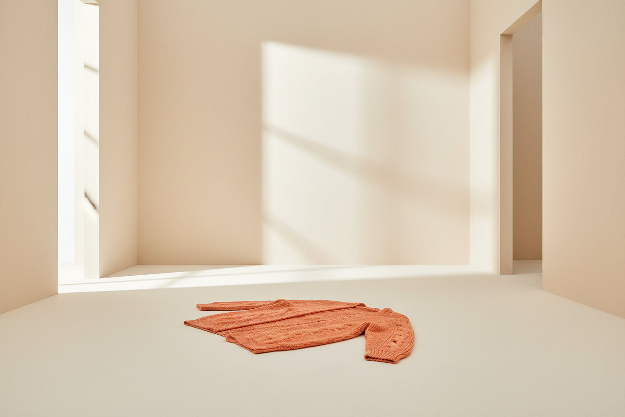 Ribbed Trim Eyelet Cable Knit Cardigan — View 20