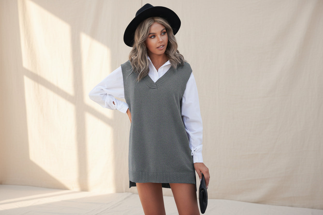 Cable Knit Sweater Vest