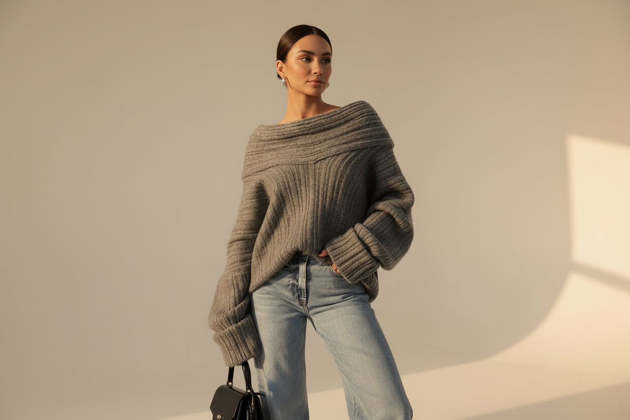 Coralie Off-Shoulder Sweater