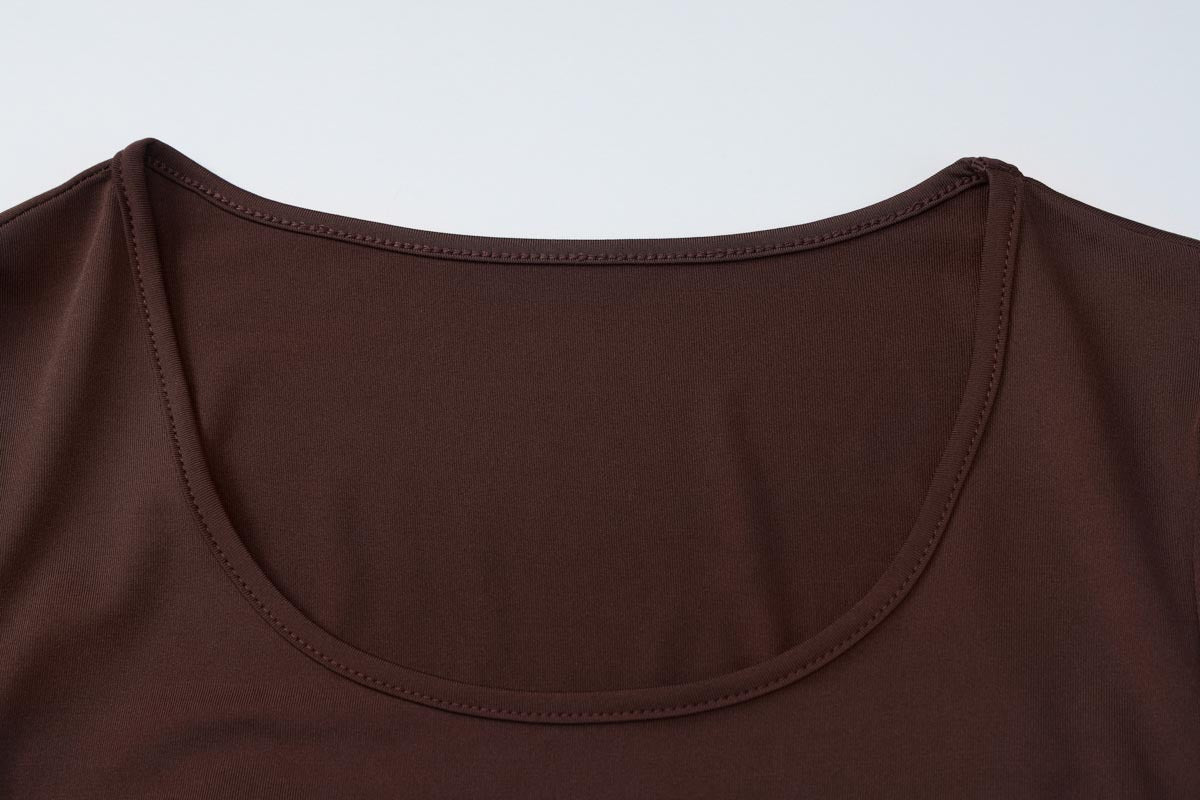 ELNOVÉ Marine U-Neck Dress