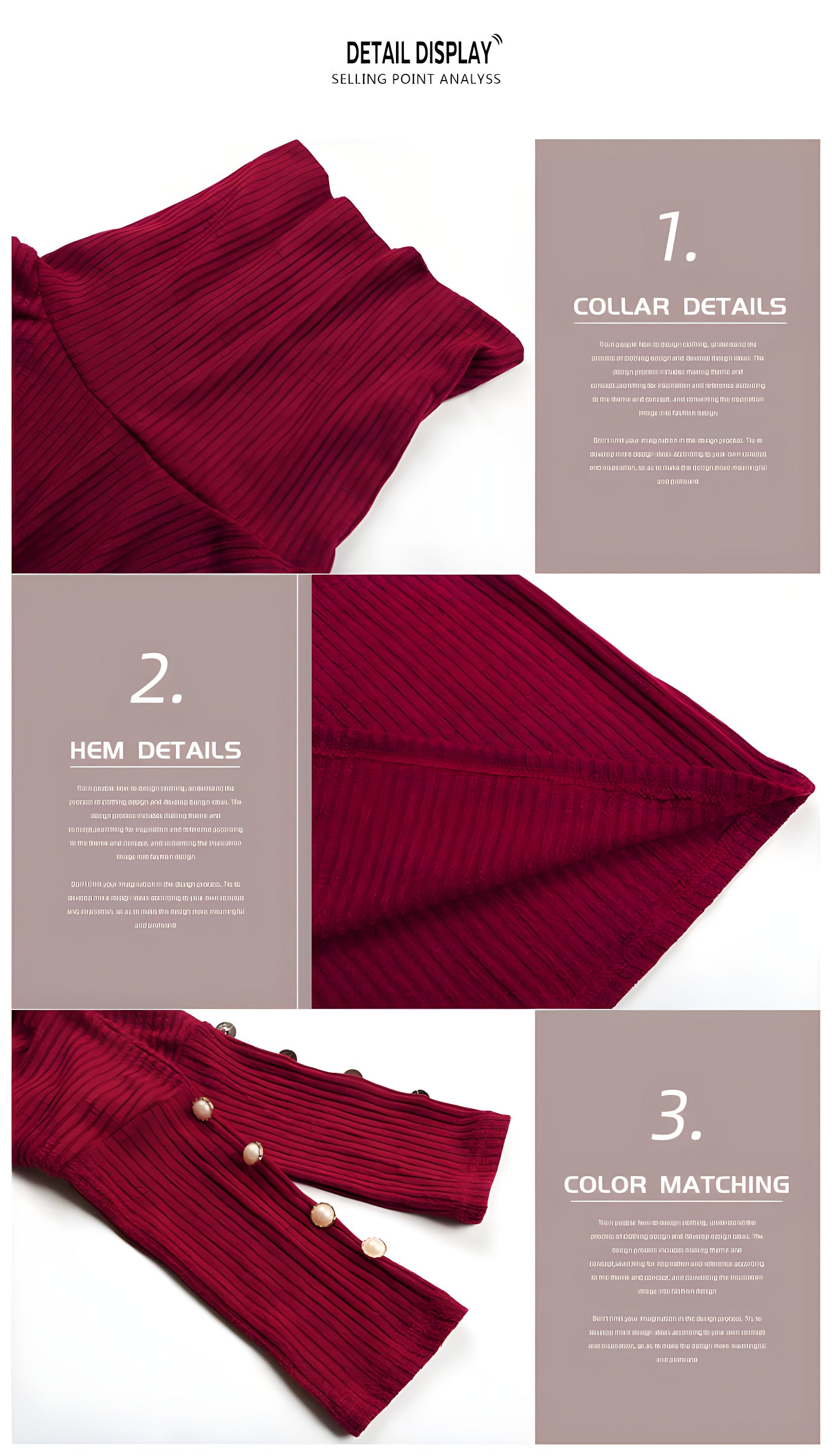 Madeleine Turtleneck Knit Midi Dress