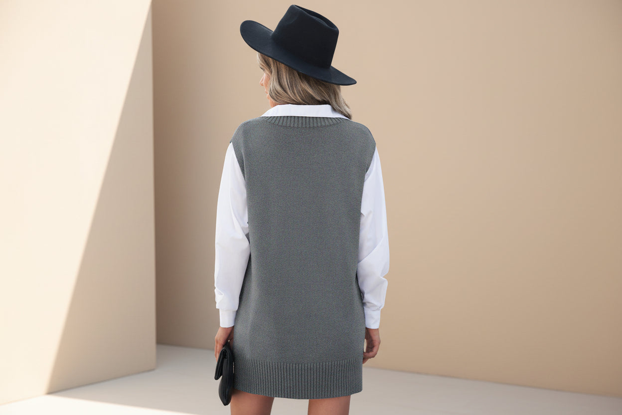 Cable Knit Sweater Vest