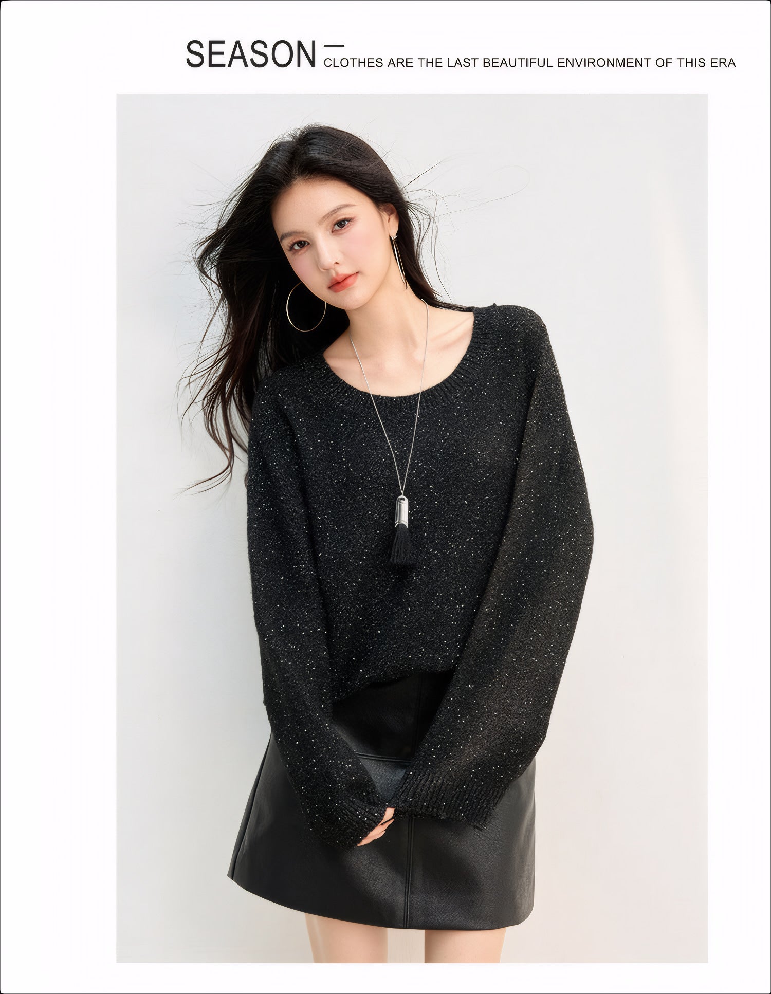 ELNOVÉ Vienne Pull à Perles
