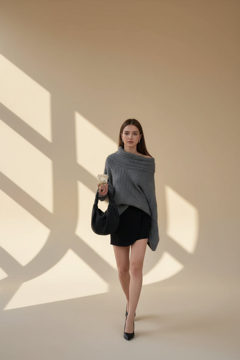 Coralie Off-Shoulder Sweater