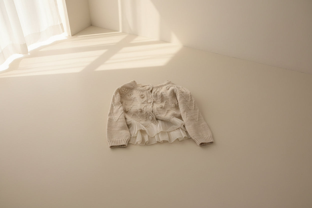 ELNOVÉ Mohair Knit Cardigan