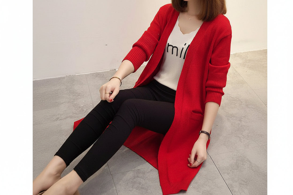 Relaxed Knit Cardigan — Detail View 2