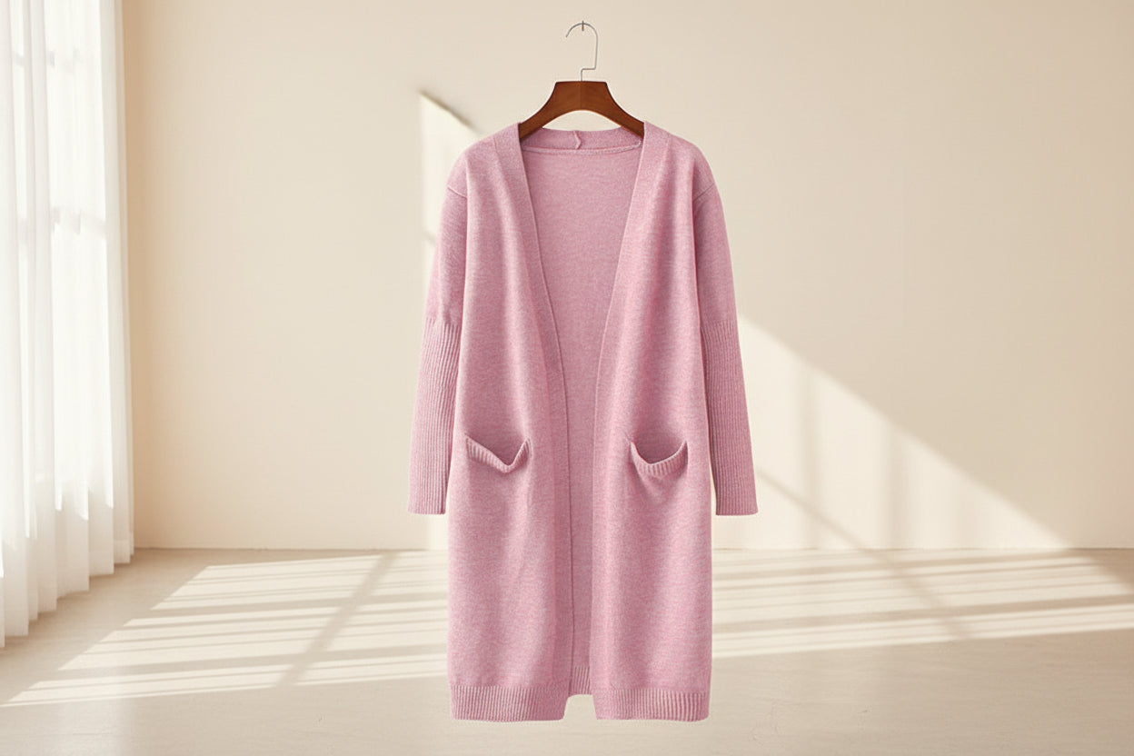 Relaxed Knit Cardigan — Styling Detail