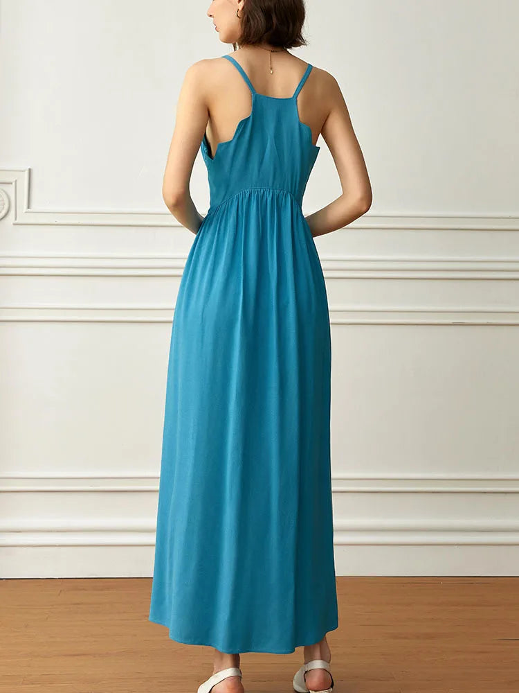 Béatrice V-Neck Ruched Dress