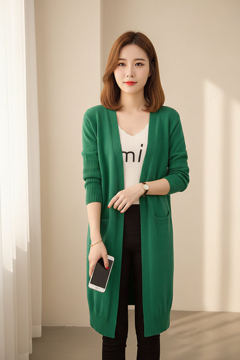 Relaxed Knit Cardigan — Detail View 3