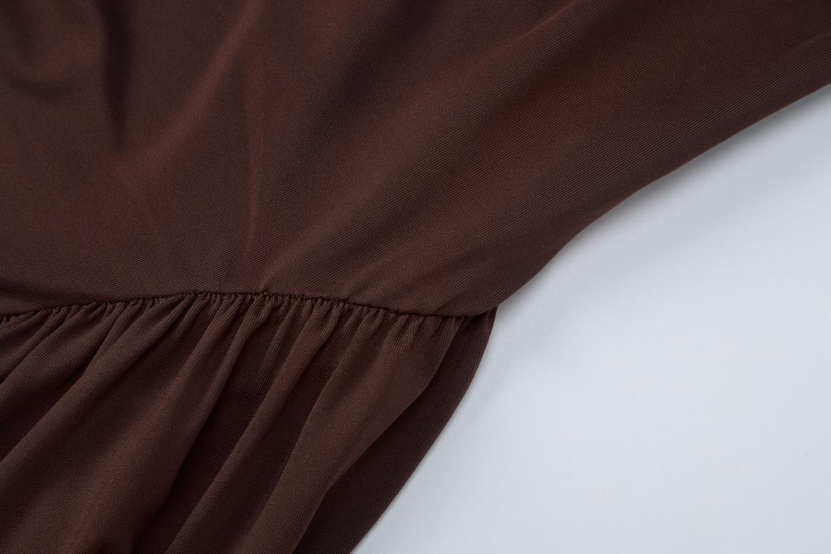 ELNOVÉ Marine U-Neck Dress