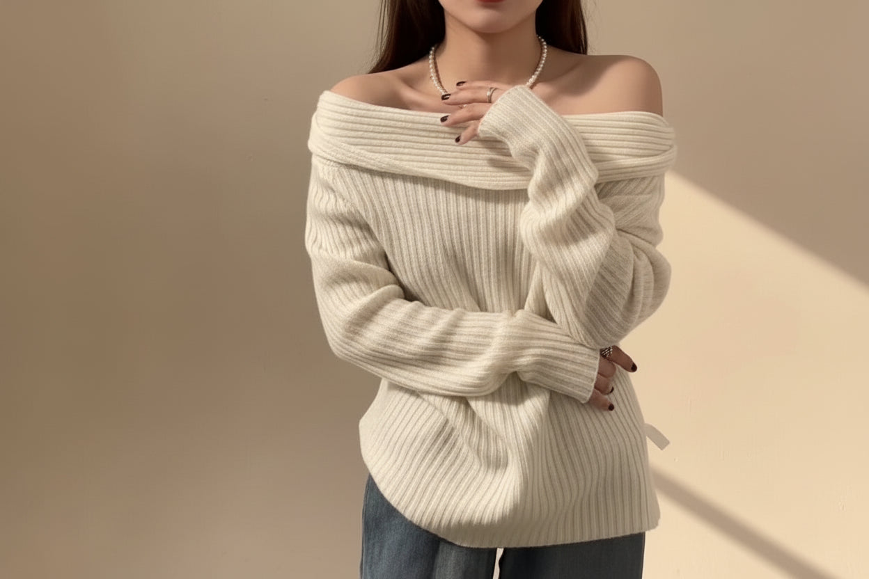 Coralie Off-Shoulder Sweater