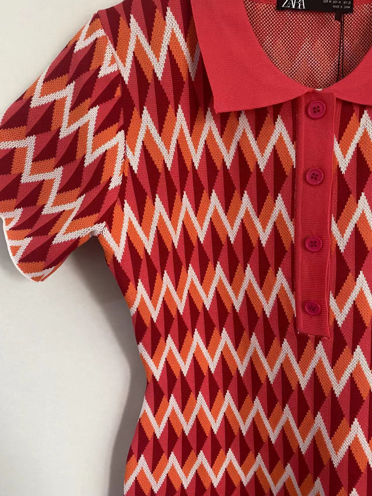 Robe en Maille Adrienne à Revers ELNOVÉ