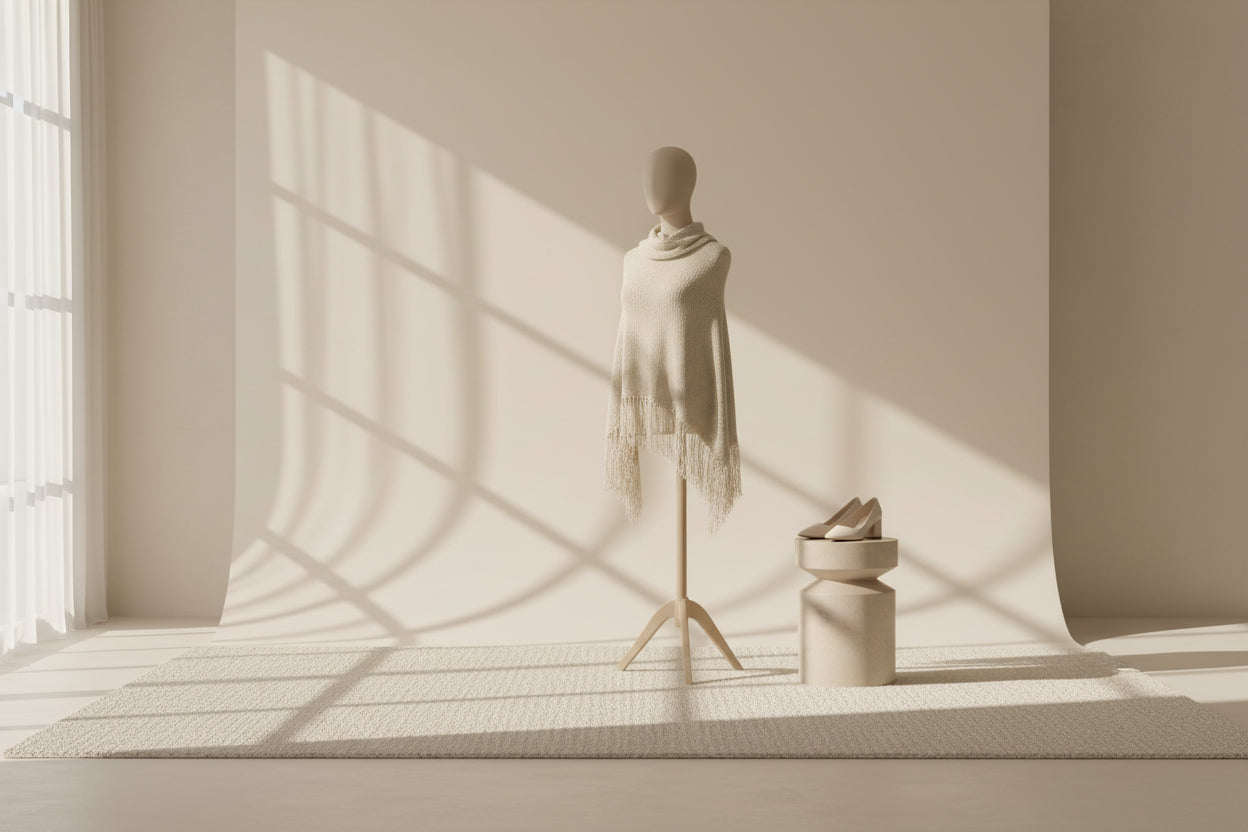 Khaki Lightweight Knit Fringe Hem Sweater — Detail View 13