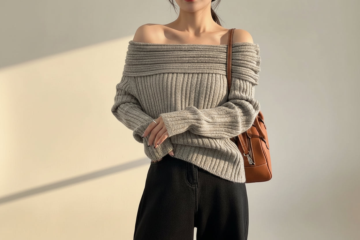 Coralie Off-Shoulder Sweater
