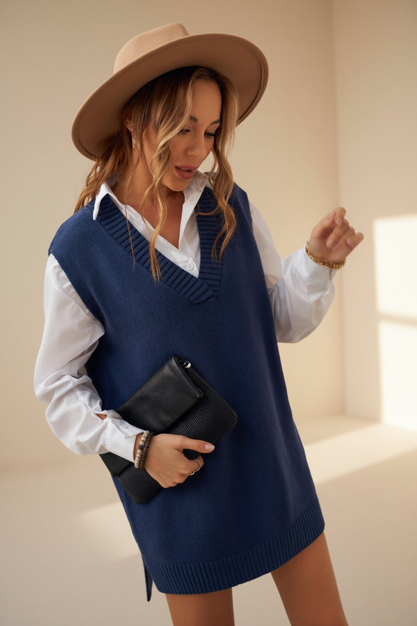 Cable Knit Sweater Vest