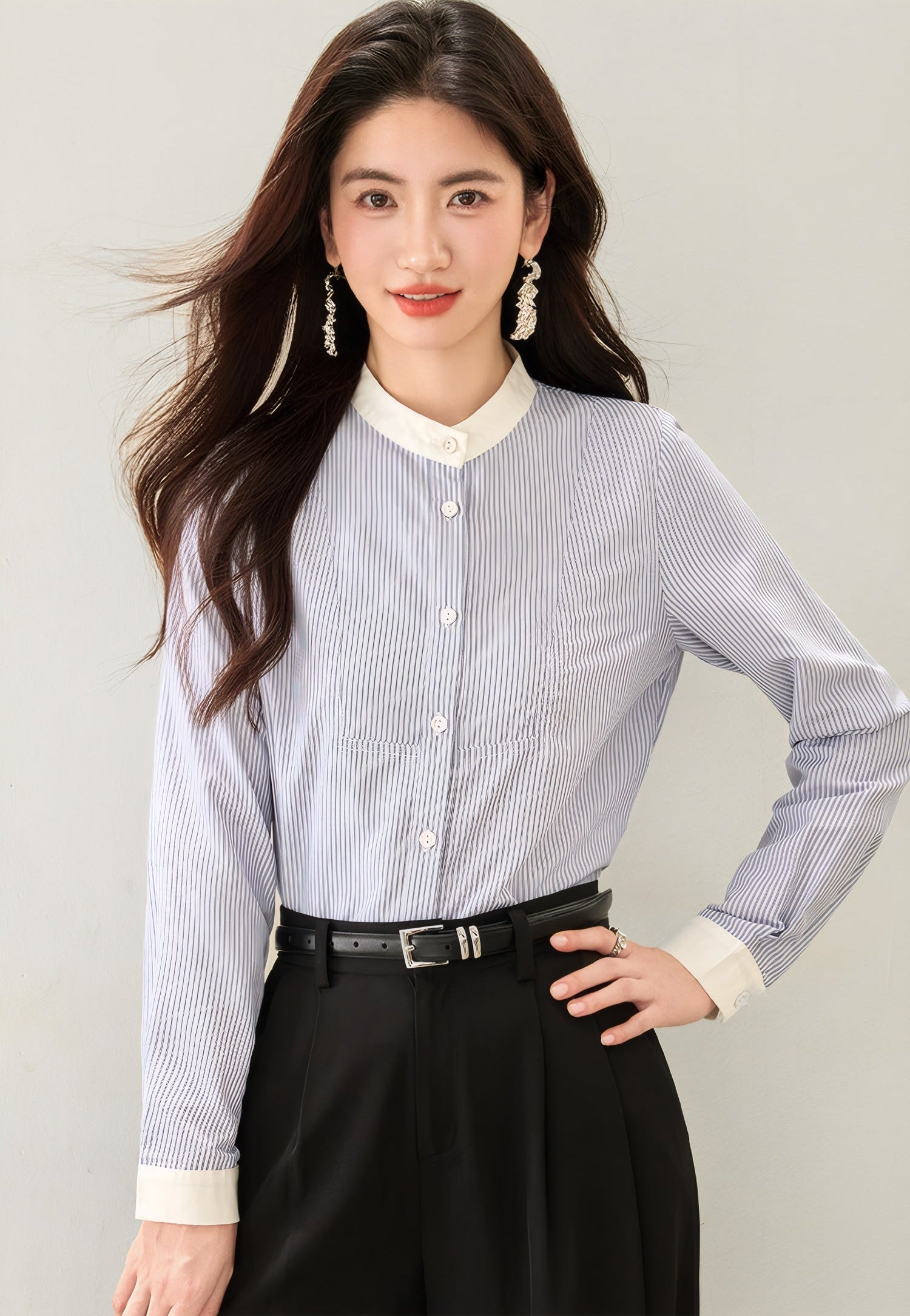 ELNOVÉ Nora Chemise Col Rond