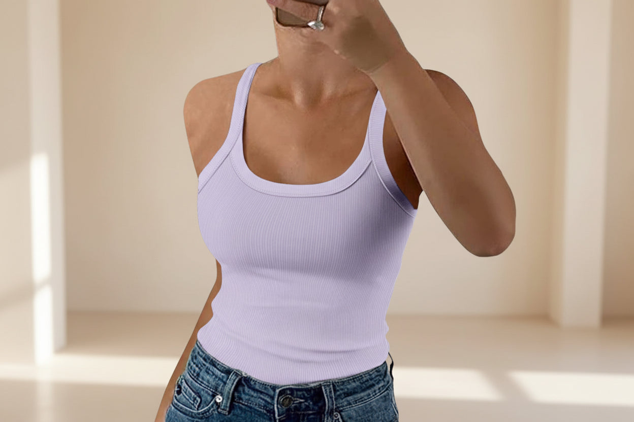 ELNOVÉ Ribbed Knit Camisole