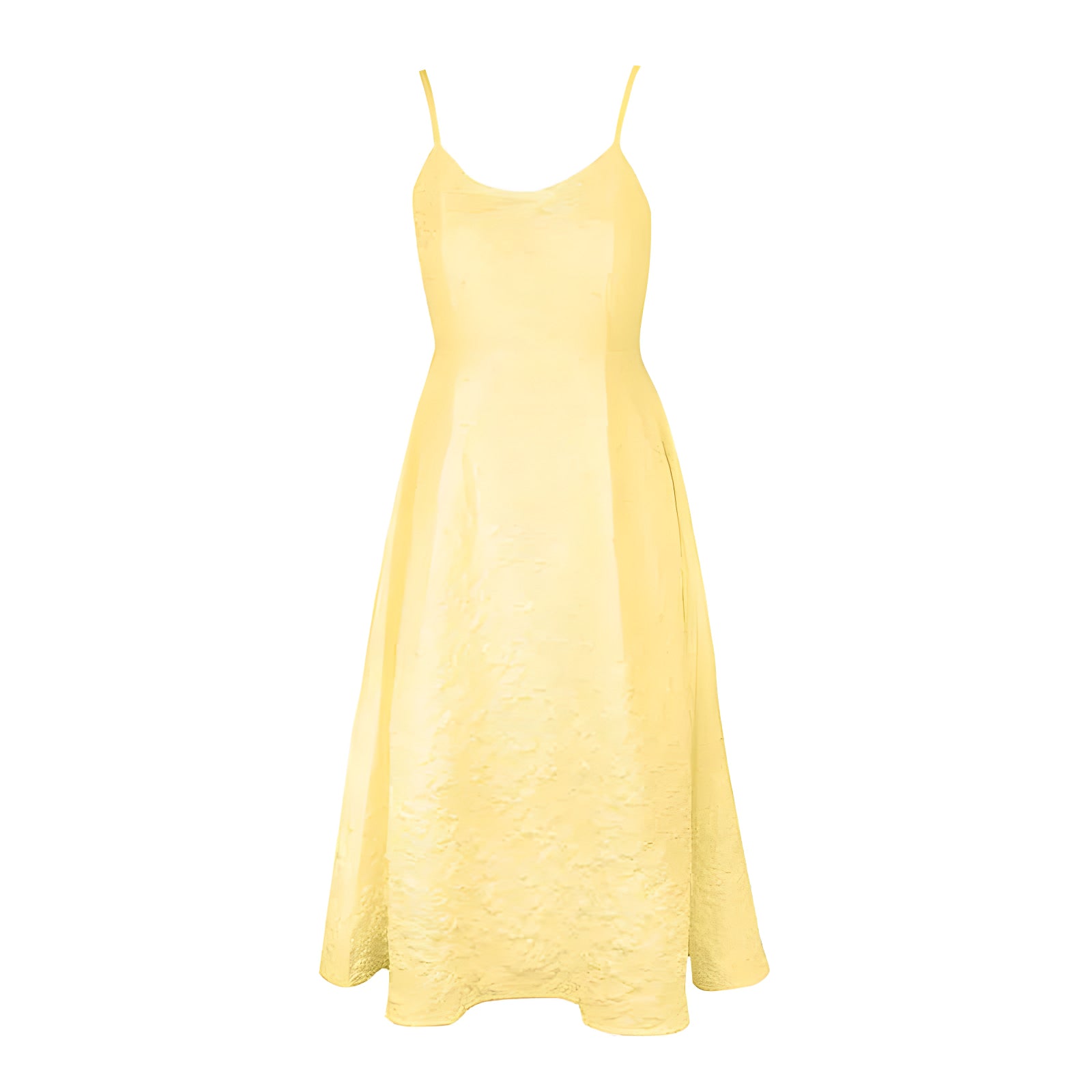Céleste One-Shoulder Midi Dress#Color_Yellow
