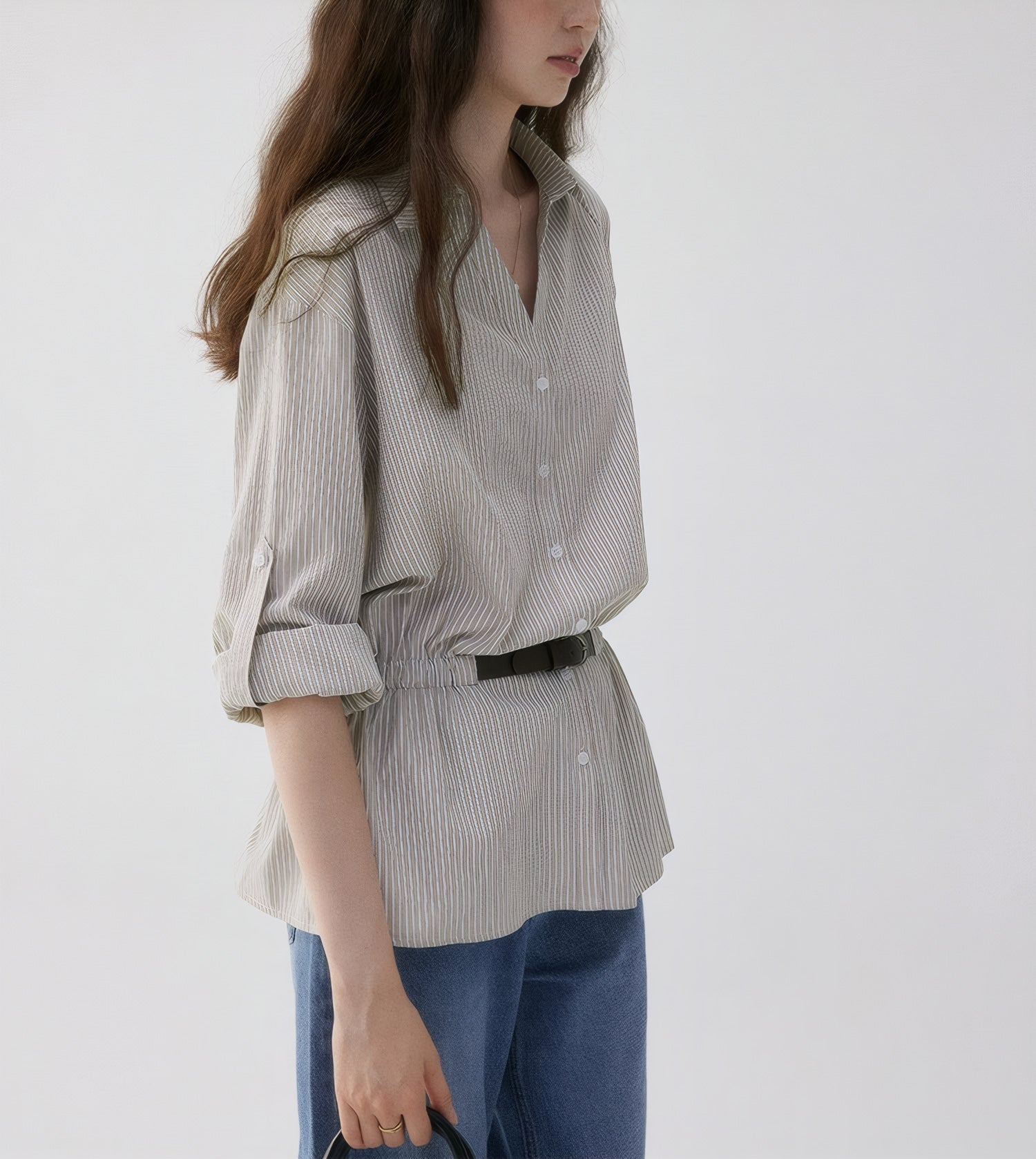 ELNOVÉ Pascale Striped Shirt